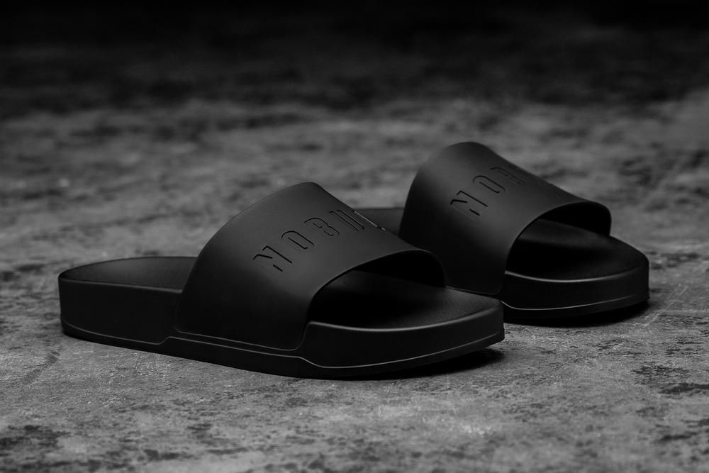 NOBULL Women's Slides - Black - Ireland (7208UNFCL)